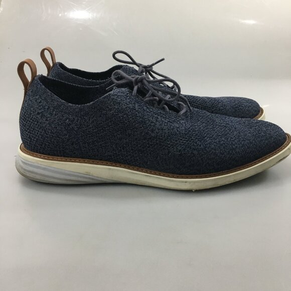 Cole Haan 13 M Grandevolution Stitchlite Blue Knit Oxford Casual Shoes C33107 main image 4